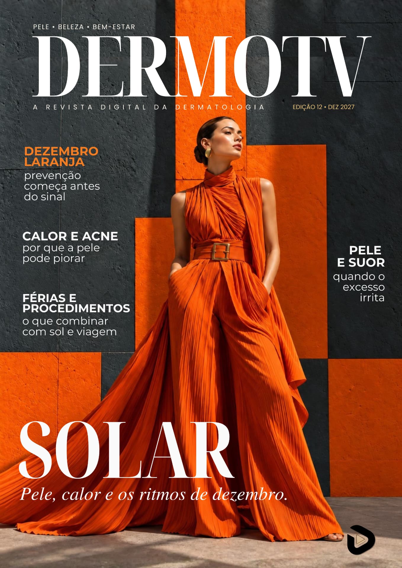 Capa DermoTV Dezembro 2027 — Solar